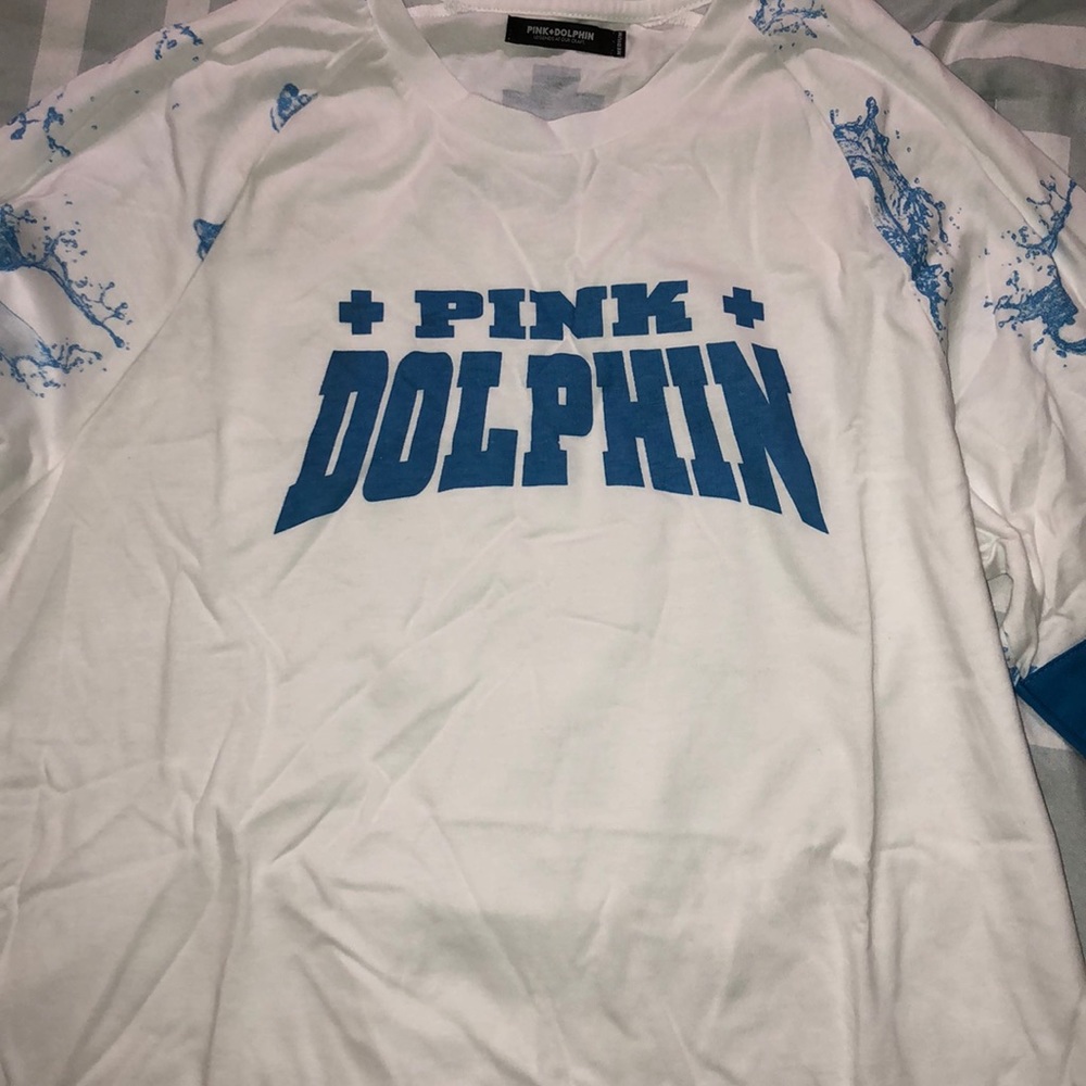 Pink dolphin 3/4 tee